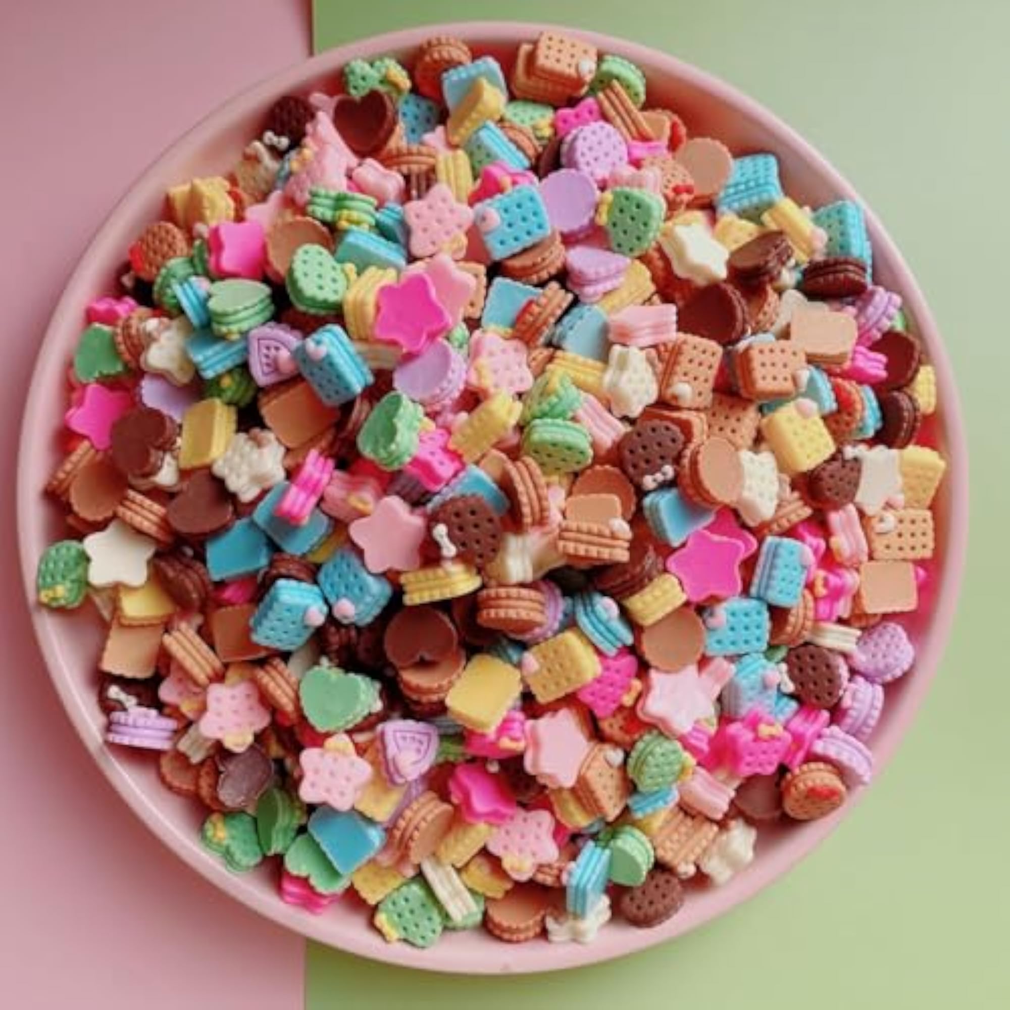 100 pcs Assorted Slime Charms for Craft Making, Cute Ornaments